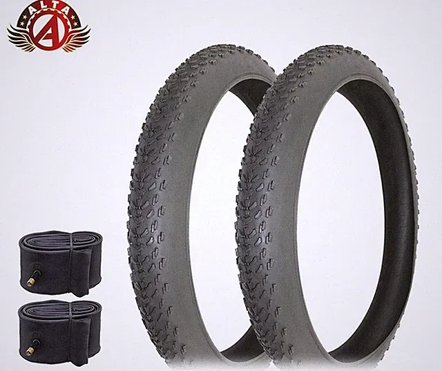 2 ALTA 27.5" x 3.00 MTB WIDE Durable Tires – ROUGH Knobby w/48mm SCHRADER Tubes.