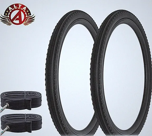 2 ALTA 650B x 47C Gravel Bike Tires – SemiSlick All-Terrain Tread, w/60mm Tubes.