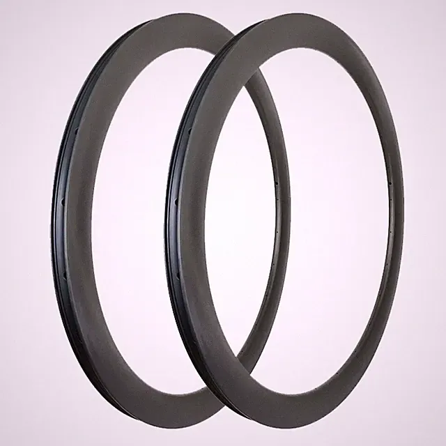 2 Pc 650B Road Bike Disc Brake Carbon Rims Gravel Cyclocross Bicycle Wheels 28H