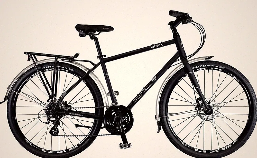2025 KHS Urban X SC-100 650B 27.5" Commuter Bike 24-Speed X-Large Matte Black