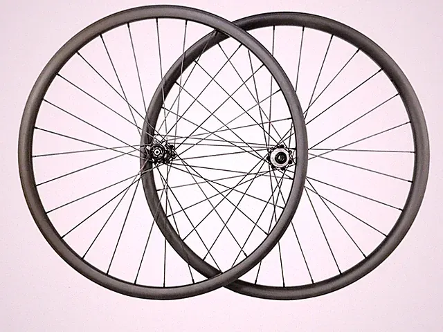 27.5 29er 650B XC MTB Bicycle Carbon Wheelset Asymmetric Tubeless Matte Wheels