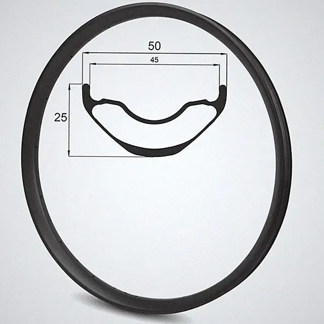 27.5 29er Plus 650b 50*25mm Carbon Rims for AM ENDURO BOOST MTB Bicycle
