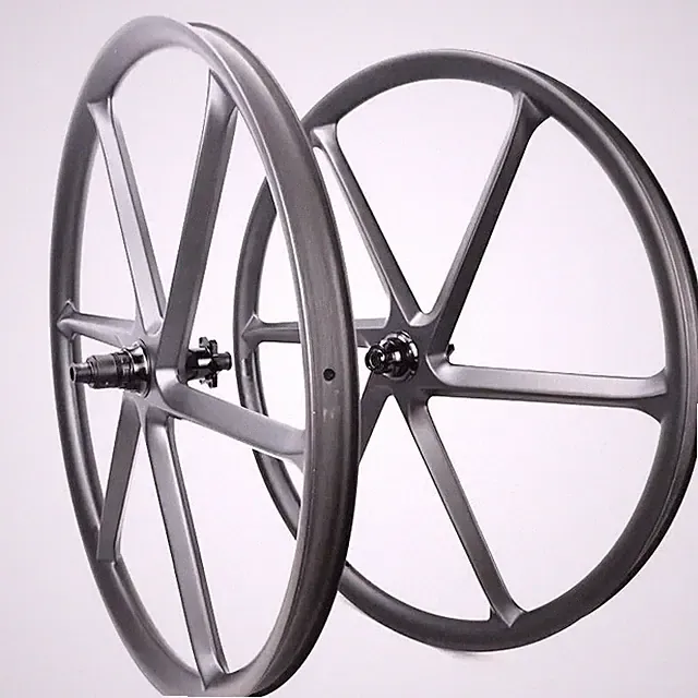 27.5er 650B Carbon 6 Spoke Wheels 36*25mm XC AM E-Bike MTB Bicycle Wheelset