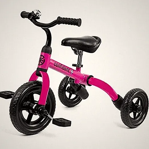 3 in 1 Toddler Tricycles for 2-5 Years Old Girls and Boys with Adjustable Pink