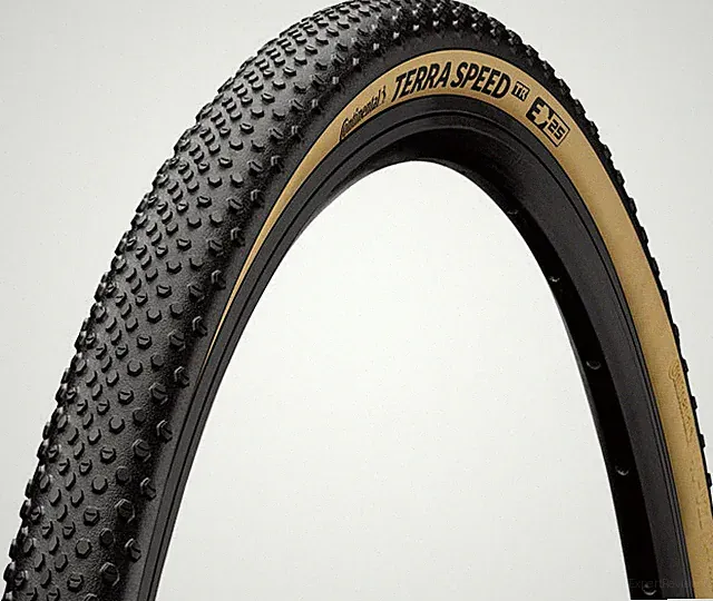 Continental Terra Speed Tire - 650b x 35, Tubeless, Folding, Black/Cream, BlackC