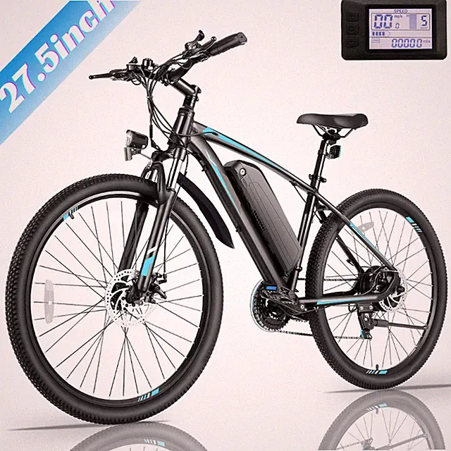 Electric Bike 27.5" Mountain Bicycle Adults Cruiser Ebike w/48V 10.4Ah Battery🚵