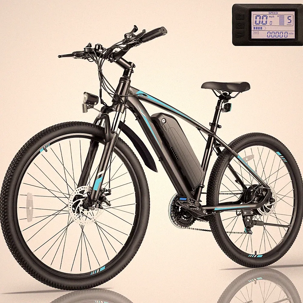 Electric Bike 27.5IN E-Mountain Bicycle 500W 48V/10.4Ah Cruiser E-Bikes w/LCD US