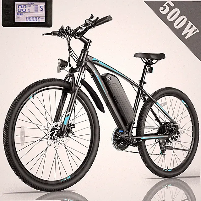Electric Bike 27.5In* Mountain Bicycle Adults 500W 48V 10.4Ah E-Bike Li-Battery✅