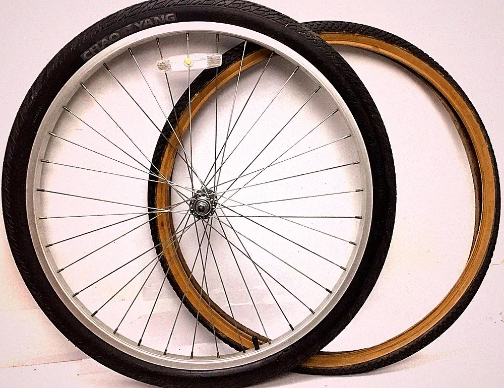 Schwinn 26" X 1-1/2" Bicycle Front Alloy Wheel Tire Cruiser Bike 650B 27.5" #P10