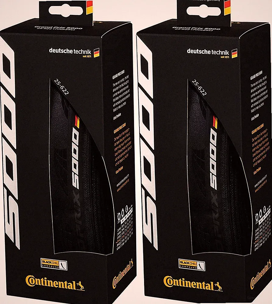 Sports 650B x 28 Black Cycling Tire Set of Two with Grip Comfort Technology