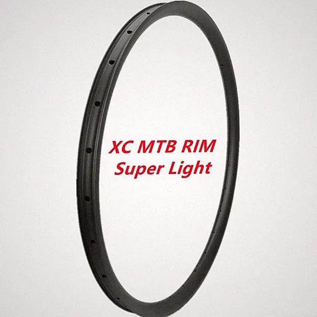Superlight 29/27.5er 650B XC MTB Carbon Bicycle Rims Tubeless Bicycle Wheel 28H