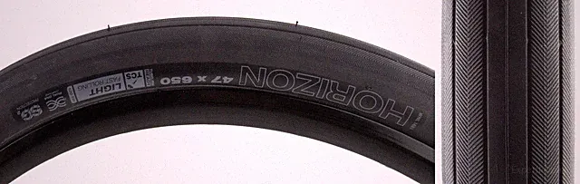 WTB Horizon Road Tire TCS Tubeless, Folding, Light Fast Rolling, Black, 650b x47